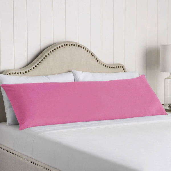 Pillow Cases Artex 100% Cotton Body Pillowcase Taffy Pink