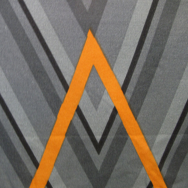 Quilt Covers Artex Hayden Orange Quilt Cover Set Geometric Pattern Reversible Printed Microfiber Polyester