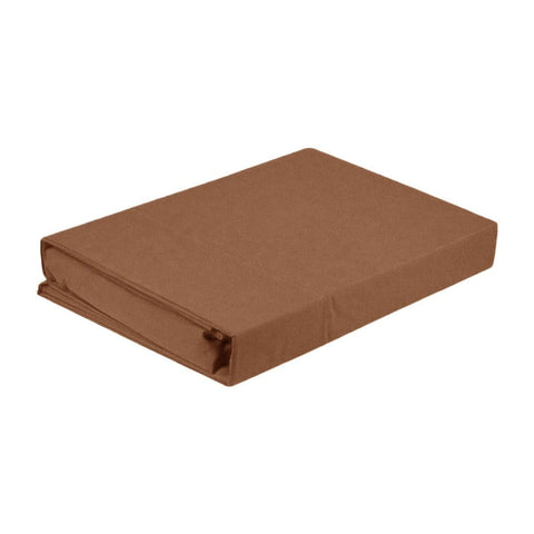 Sheets Artex Microfibre Sheet Set Single Brown