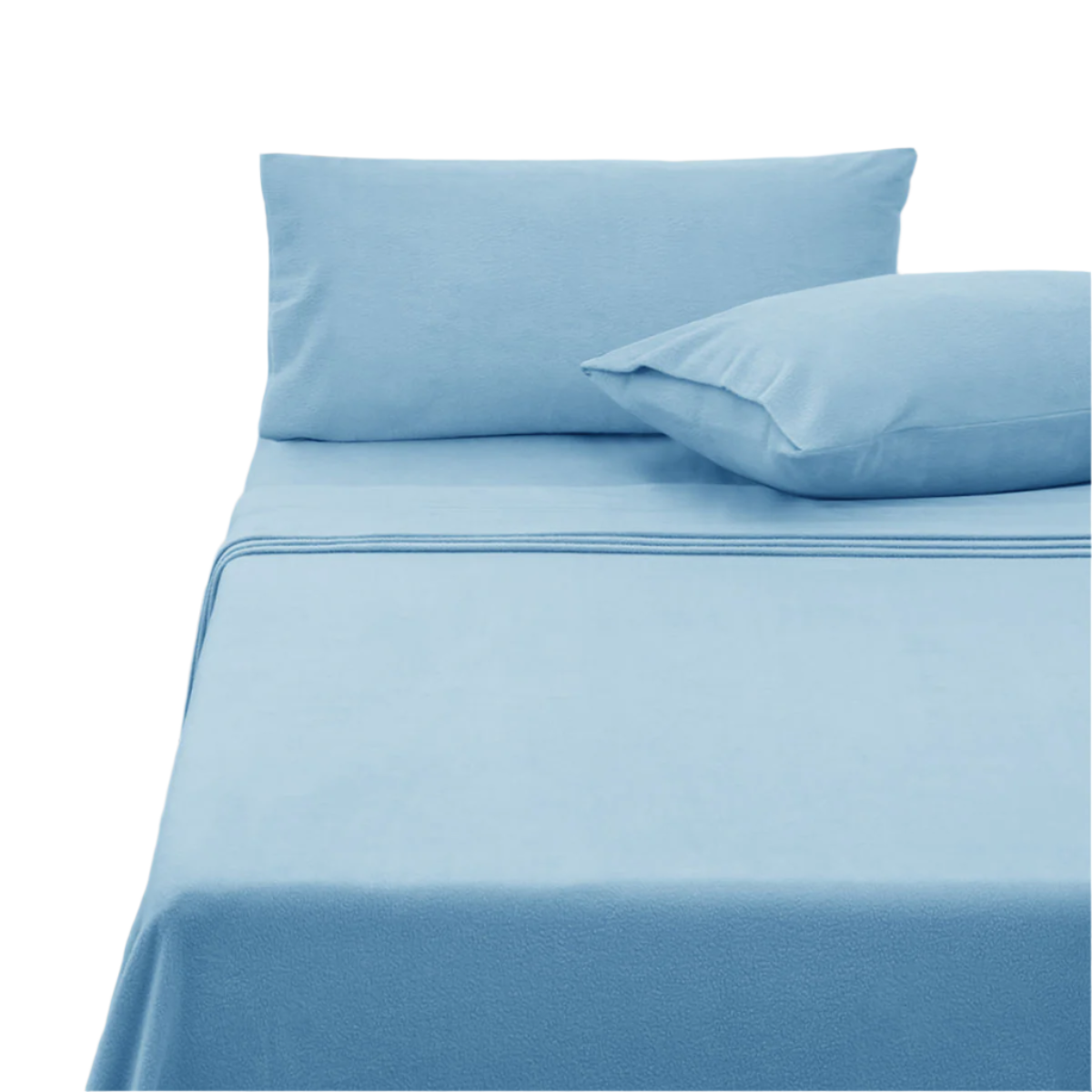 Sheets Polar Fleece Sheet Set King 36Cm Wall With Pillowcases Sky