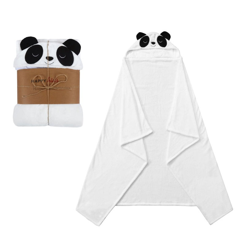 Blankets & Throws Happy Kids Panda Hooded Blanket