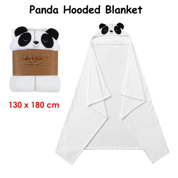 Blankets & Throws Happy Kids Panda Hooded Blanket