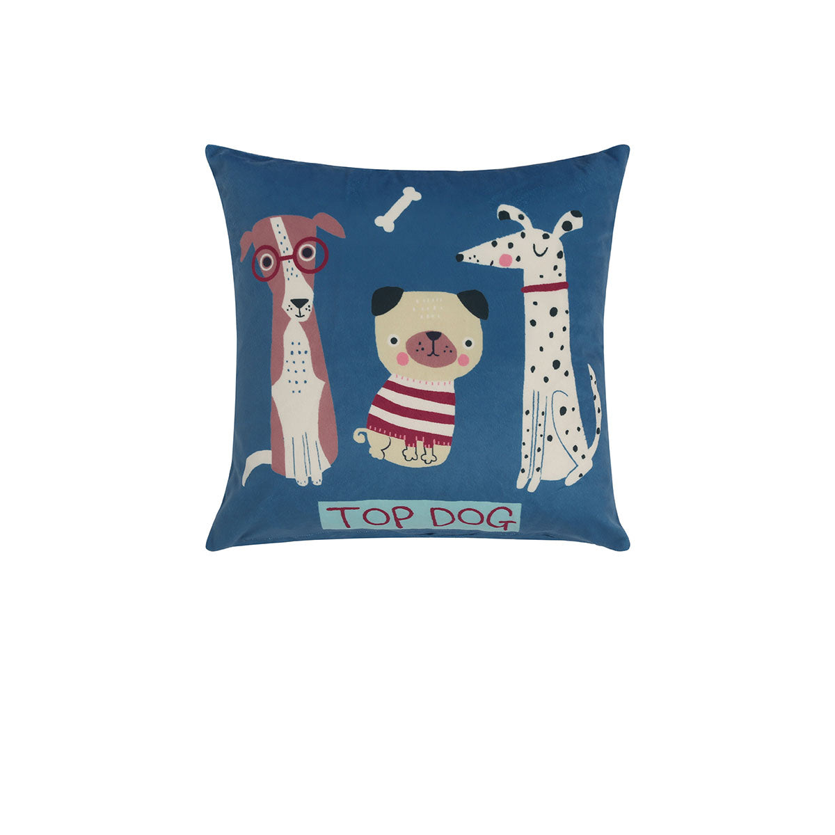 Cushions & Decorative Pillows Happy Kids Puppy Club Filled Square Cushion