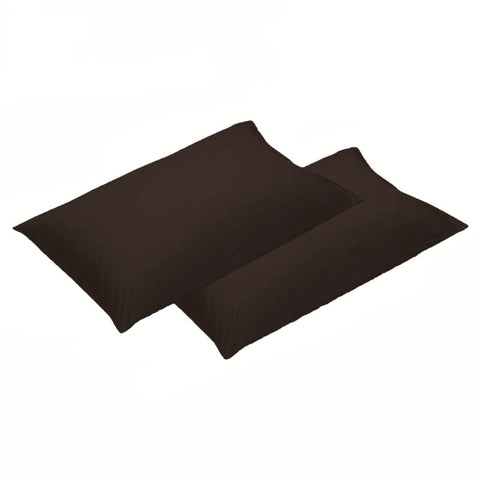 Pillow Cases 500Tc Pair Of Cotton Pillowcases Chocolate