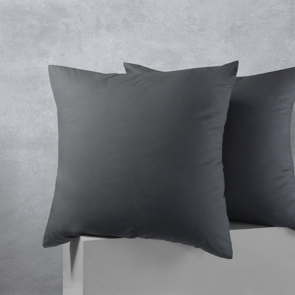 Pillow Cases Accessorize Pair Of Cotton Polyester European Pillowcases Charcoal