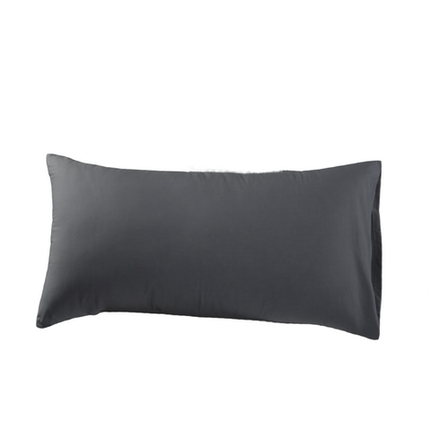 Pillow Cases Accessorize Pair Of Cotton Polyester King Pillowcases Charcoal