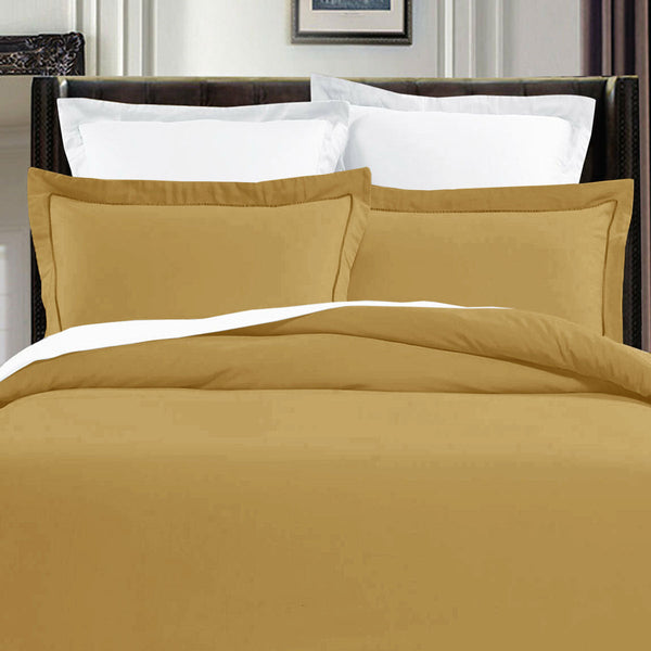 Quilt Covers Grand Aterlier Pima Cotton Royal Gold Quilt Cover Set King