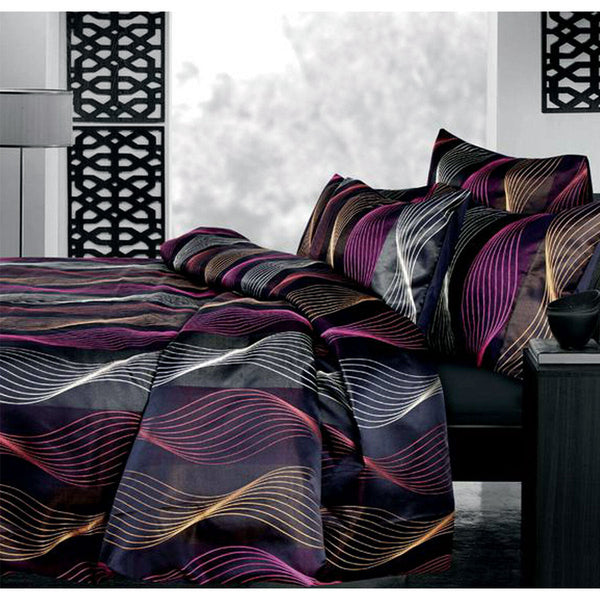 Quilt Covers Accessorize Airwave Multi Jacquard Quilt Cover Set Single