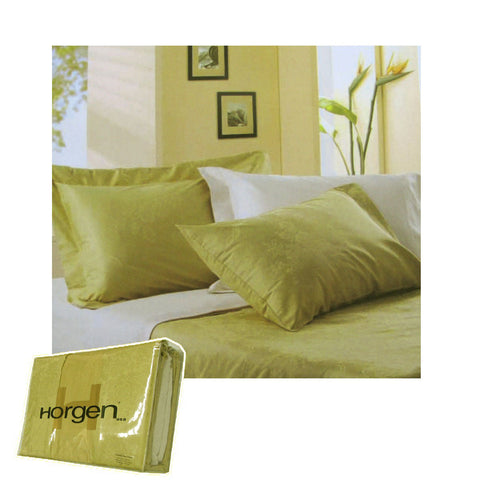 Blankets 410Tc Horgen Vinelet Green Bed Pack King