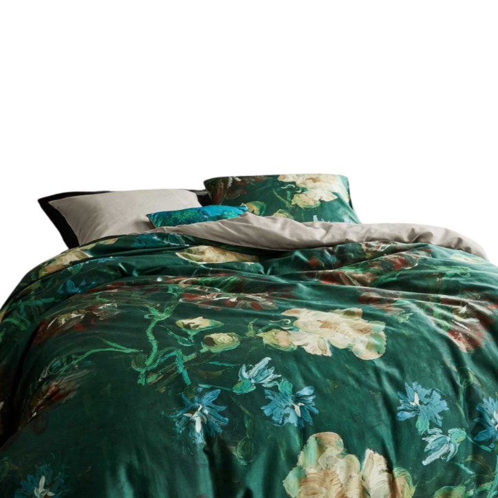 Quilt Covers Bedding House Peonies Green Quilt Cover Set Queen