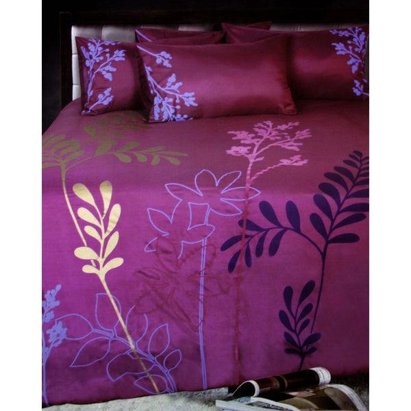 Quilt Covers Accessorize Savannah Plum Quilt Cover Set Double