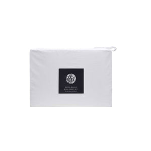 Sheets Accessorize White Piped Hotel Deluxe Cotton Sheet Set Queen