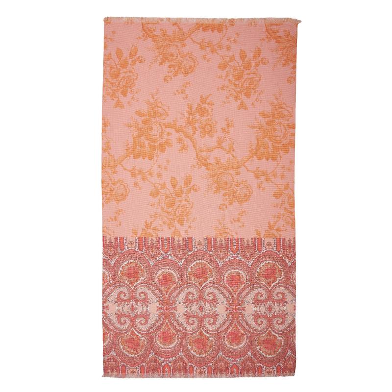 Towels & Washcloths Oilily Cotton Digital Print Large Towel Bright Rose