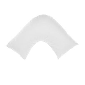 Pillow Cases Algodon 300Tc Cotton V Shape Pillowcase White