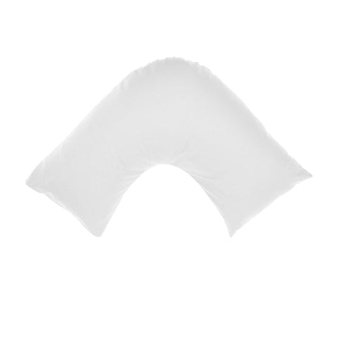 Pillow Cases Algodon 300Tc Cotton V Shape Pillowcase White