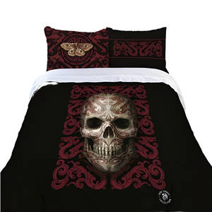 Quilt Covers Anne Stokes Oriental Skull Quilt Cover Set Single