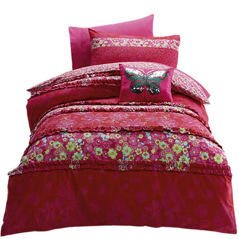 Quilt Covers Jiggle & Giggle Katrina Quilt Cover Set Queen