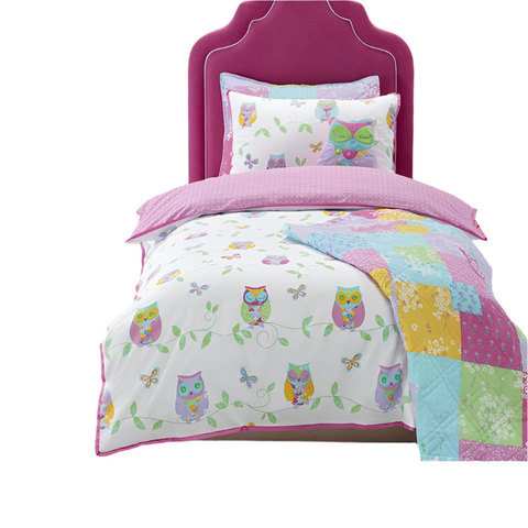 Quilt Covers Jiggle & Giggle Owl Song Quilt Cover Set Single