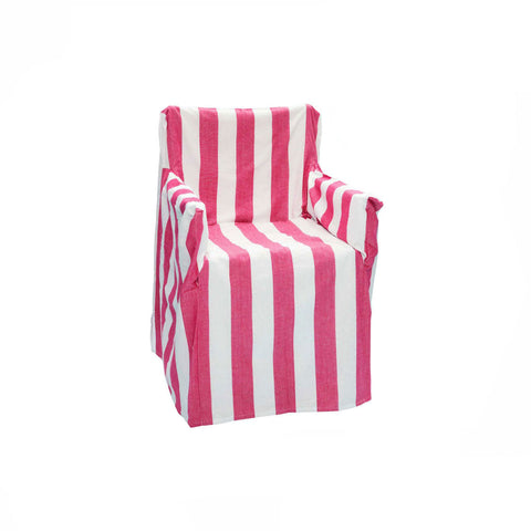 Chairs Rans Alfresco 100% Cotton Director Chair Cover Striped Hot Pink