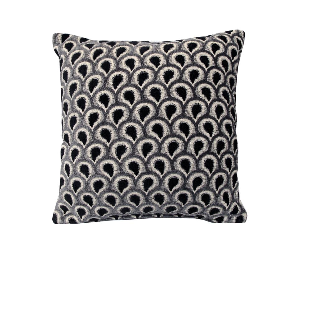 Cushion Covers Rapee Peacock Texture Cushion Cover Black 45 X Cm