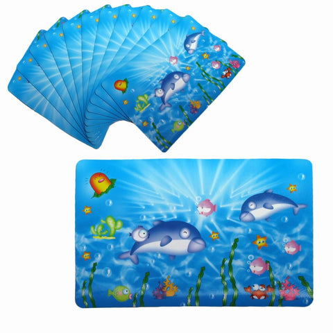 Placemats Set Of 12 Pvc Easy Care Dolphin Love