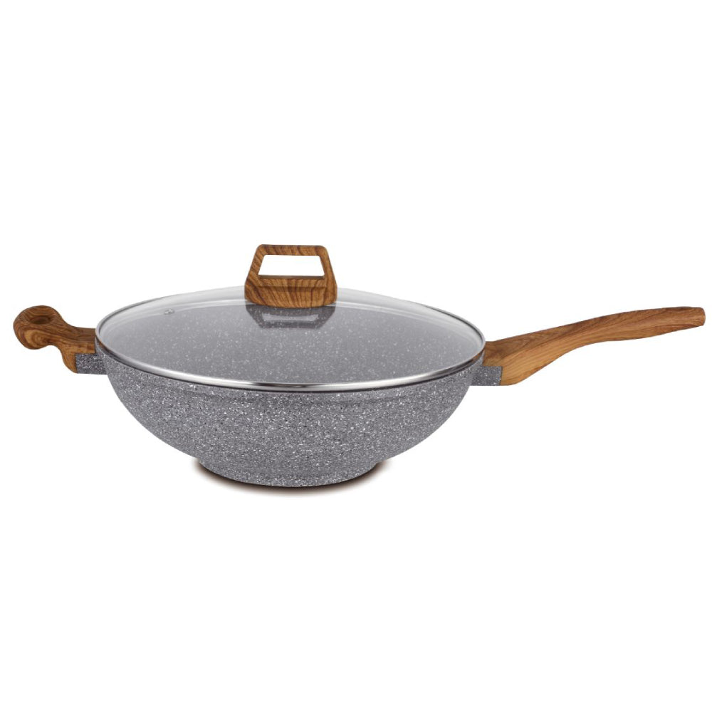 Woks Hello Kitchen Non Stick Marble Wok 28Cm/32Cm