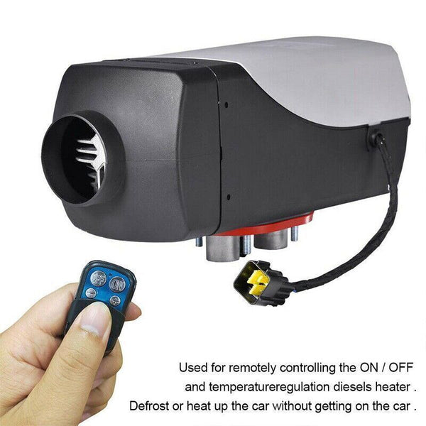 Air Conditioning Diesel Air Heater 12V 5Kw Lcd Display Tank Remote Control Thermostat Caravan Motorhome 10L