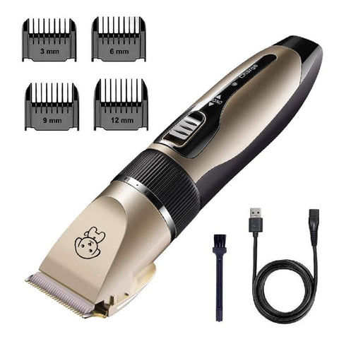 Dog Grooming Usb Charged Pet Shaver Cordless Clipper Gromming Kit 4 Different Size Combs