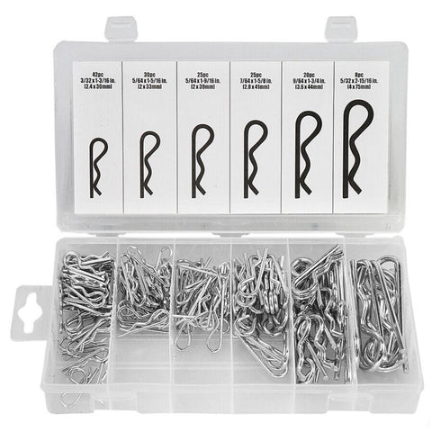 Screws & Bolts 150Pcs Cotter Pin Assortment Set Grab Split Fixings Securing Lock Pins Spring Au