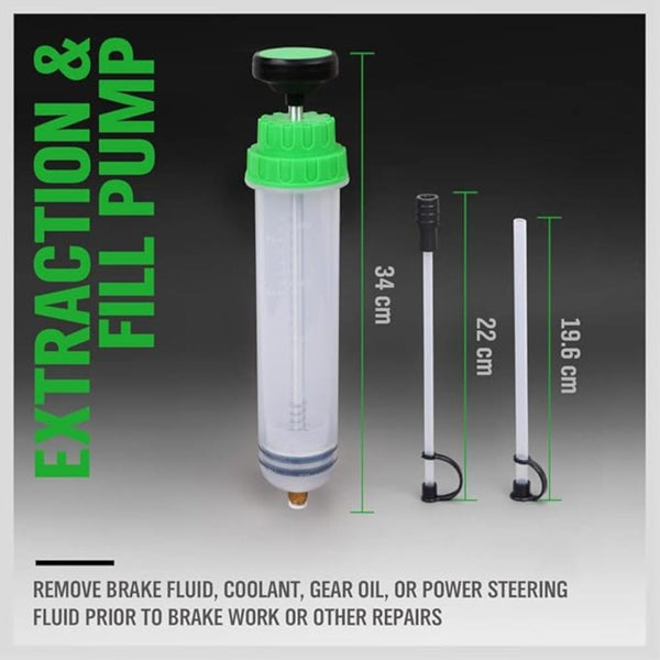 Fuel Funnels Swanlake Fluid Extractor Oil Extraction & Fill Pump Syringe Manual Suction Vacuum Fuel Car Transfer 500Ml