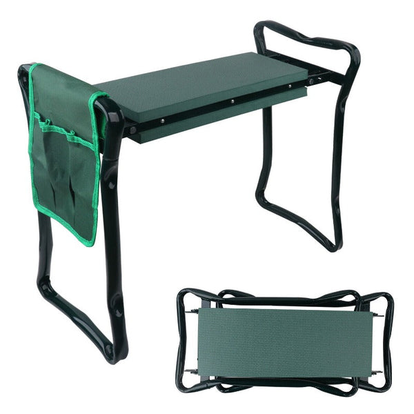 Garden Kneelers & Seats Horusdy Garden Kneeler Bench Foldable Stool Soft Pad Seat With Tool Pouch