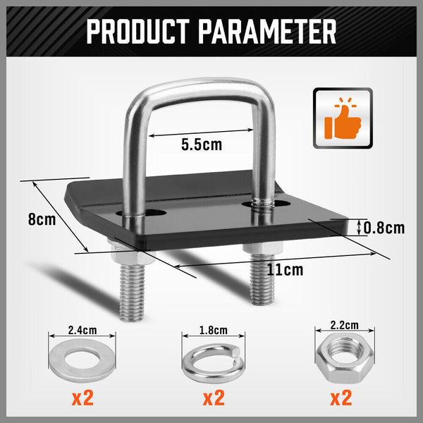 Tow Bars & Winches Sedy Anti Rattle Tow Bar Hitch Tongue Stabilizer Tightener Bracket Caravan Trailer