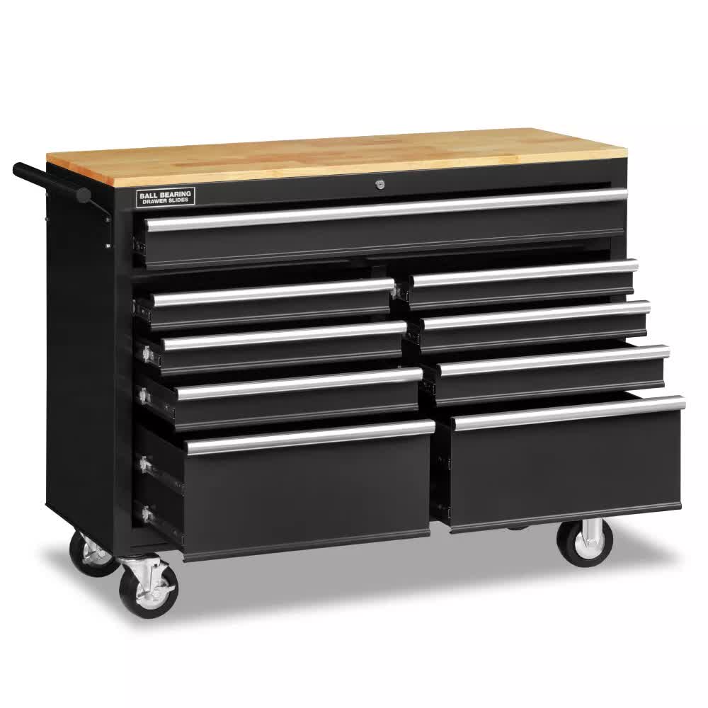 Tool Cabinets & Cupboards Horusdy 9 Drawer Tool Box Chest Cabinet Trolley Garage Storage Toolbox Black