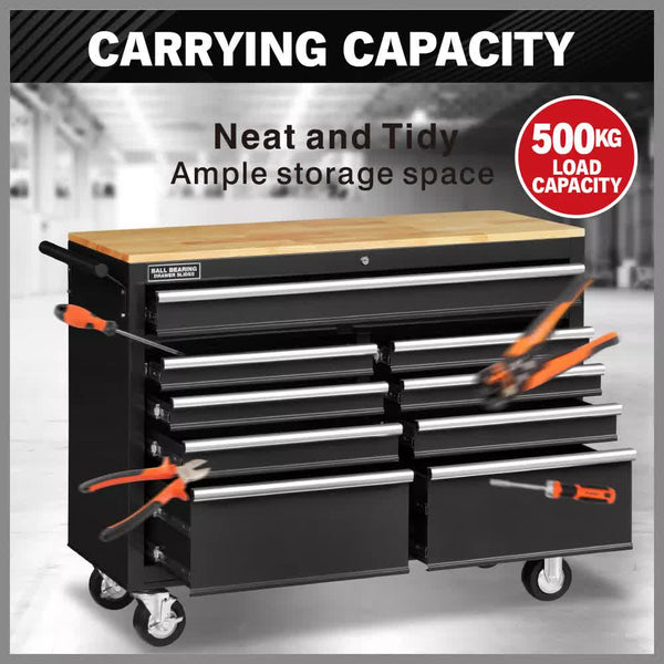 Tool Cabinets & Cupboards Horusdy 9 Drawer Tool Box Chest Cabinet Trolley Garage Storage Toolbox Black