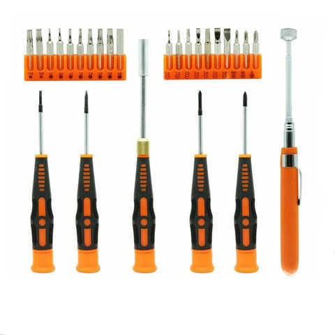 Screwdrivers & Nutdrivers 26Pc Precision Screwdriver Set Magnetic Pickup Hex Torx Philip Flat Bits Drive