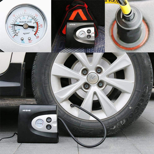 Air Compressors Noone 3 In 1 Air Compressor Tire Inflator 12V Portable Car Pump