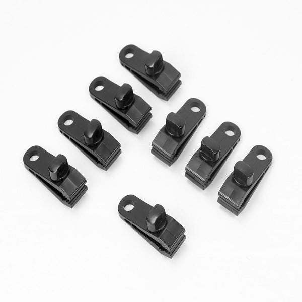 Awning & Canopy Parts 8Pc Awning Tarp Clamp Set Clips Hangers Survival Tent Emergency Grommet