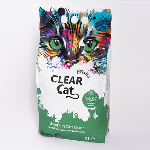 Cat Litter Clearcat Blanco Aloevera 10L