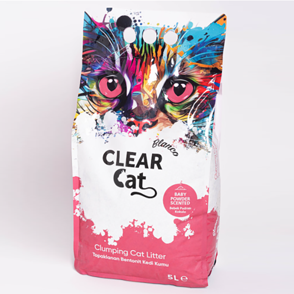 Cat Litter Clearcat Blanco A Baby Powder 5L