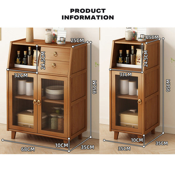 Cabinets & Cupboards Modern Bamboo Kitchen Sideboard Storage Cabinet Cupboard Tea