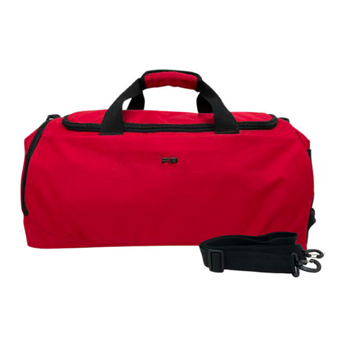 Duffle Bags 48 Litre Fib Sports Duffle Bag Duffel Gym Canvas Travel Foldable Red