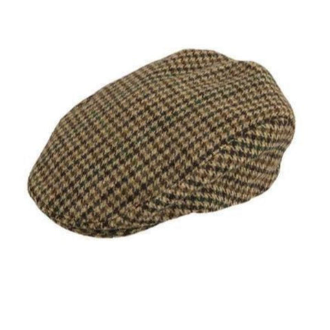 Hats Dents Abraham Moon Tweed Flat Cap Wool Ivy Hat Driving Cabbie Quilted 1 3038 Brown Large