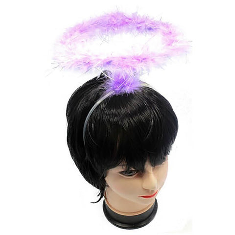 Wigs, Facial Hair Angel Headband Fairy Halo Hair Hoop Costume Dress Up Party Violet Purple