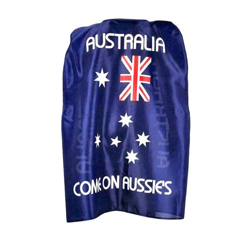 Wings Australian Flag Cape Aussie Day Open Wrap Costume