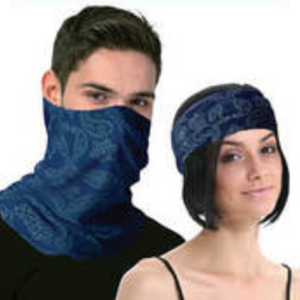 Scarves & Wraps Seamless Tube Bandana Head Scarf Face Cover Mask Pattern Neck Gaiter Navy