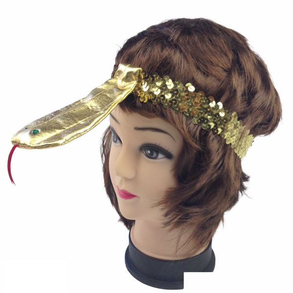 Hats Sequin Egyptian Headband Flapper Headpiece W Snake Fancy Dress Costume Cleopatra