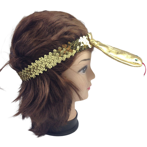 Hats Sequin Egyptian Headband Flapper Headpiece W Snake Fancy Dress Costume Cleopatra