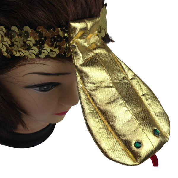 Hats Sequin Egyptian Headband Flapper Headpiece W Snake Fancy Dress Costume Cleopatra