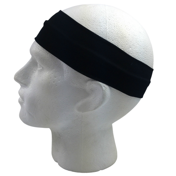 Wristbands & Headbands Plain Headband Elastic Stretch Sports Yoga Hair Band Unisex 8Cm Wide Wrap