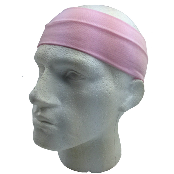 Headbands Plain Headband Elastic Stretch Sports Yoga Hair Band Unisex 8Cm Wide Wrap Light Pink